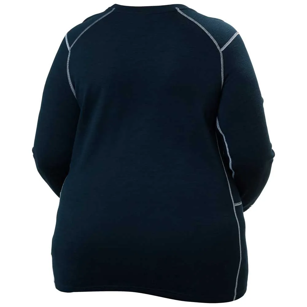 Купить Helly hansen 49541_597-1x Базовый слой с длинным рукавом Lifa Merino Midweight Plus Navy 60x40x30 7ft.ru в интернет магазине Семь Футов