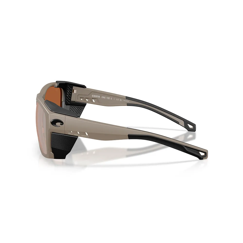 Купить Costa 06s9112-91120958 поляризованные солнцезащитные очки King tide 6 Matte Sand 20x10x10 Copper Silver Mirror 580G/CAT3 7ft.ru в интернет магазине Семь Футов