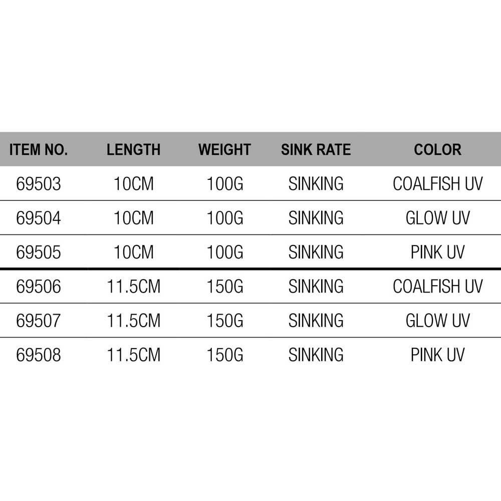 Купить DAM 69507 Salt-X Coalfish Pilk Джиг 115 Mm 150g  Glow UV 7ft.ru в интернет магазине Семь Футов