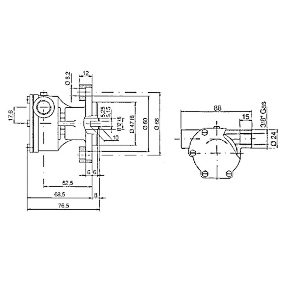 Купить Ancor 1600138 ST138 13-28lt/min 3/8´´ Самовсасывающий насос Золотистый Bronze 7ft.ru в интернет магазине Семь Футов