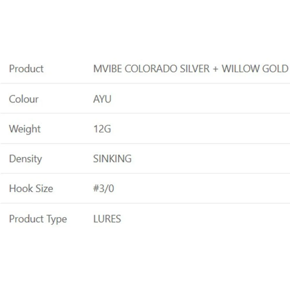 Купить Westin P247-1106-105-UNIT Spinnerbait Mvibe Colorado Silver Willow Gold 3/0 12g Желтый Ayu 7ft.ru в интернет магазине Семь Футов