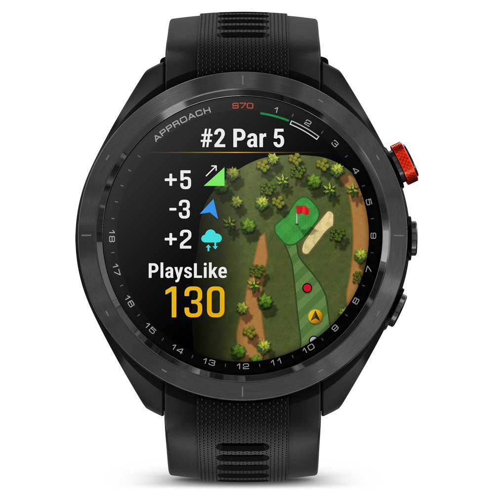 Купить Garmin 010-02746-12 Approach® S70 47 mm Часы  Black / Black 7ft.ru в интернет магазине Семь Футов