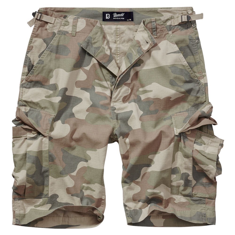 Купить Brandit 2019-107-6XL Шорты BDU Ripstop Коричневый  Light Woodland 6XL 7ft.ru в интернет магазине Семь Футов