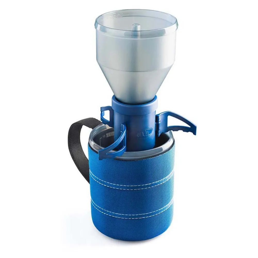 Купить Gsi outdoors 79483 Coffee Rocket Кофеварка с наливом Blue / Clear 7ft.ru в интернет магазине Семь Футов