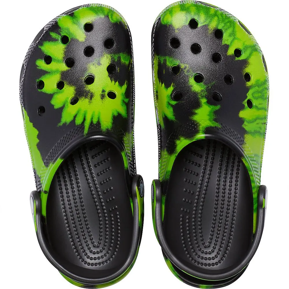 Купить Crocs 205453-0gu-m9/w11 Деревянные башмаки Classic Tie Dye Graphic Black / Lime Punch 35x25x15 EU 42 7ft.ru в интернет магазине Семь Футов