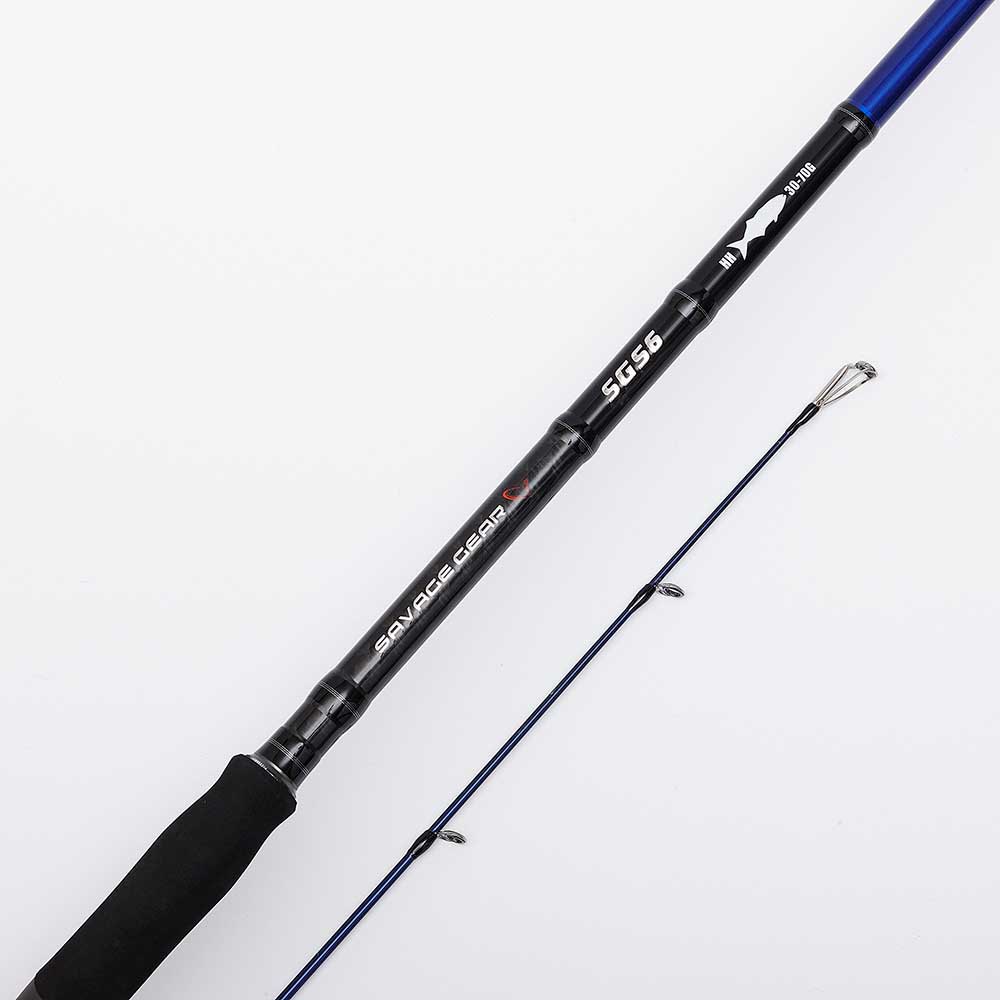 Купить Savage gear 74932 SGS6 Long Casting Спиннинговая Удочка  Grey / Blue 2.90 m 7ft.ru в интернет магазине Семь Футов