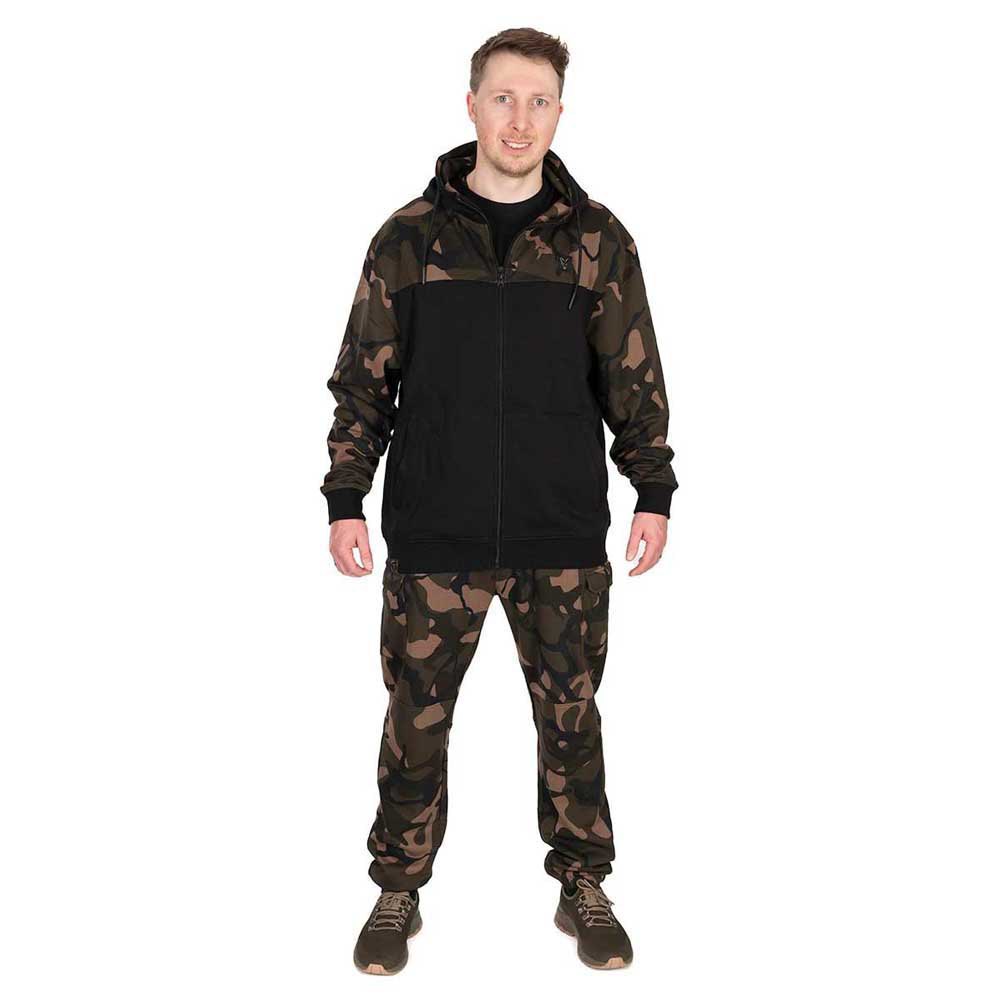 Купить Fox international CFX294 Толстовка на молнии LW Split Коричневый Black / Camo XL 7ft.ru в интернет магазине Семь Футов