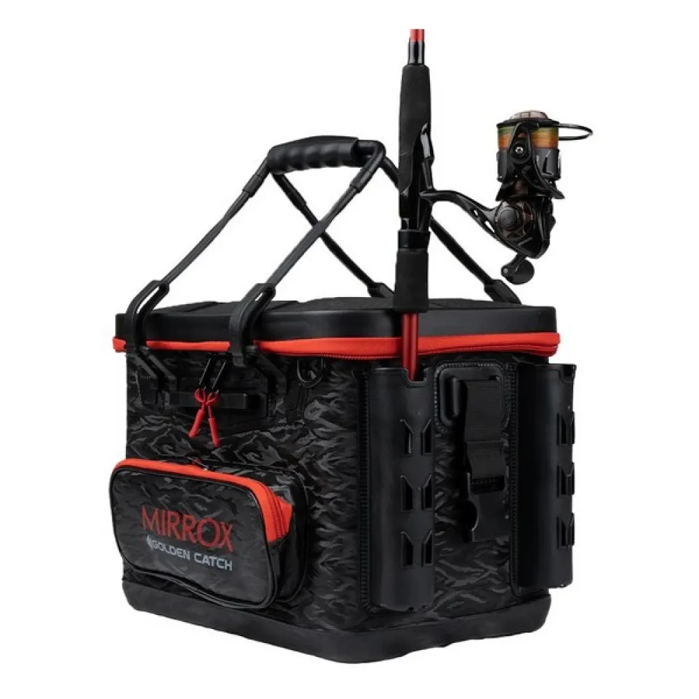 Купить Golden catch 7139321 Сумка для рыболовных снастей Mirrox Bakkan L 30L Black / Orange 40x30x25 41 x 26 x 27 cm 7ft.ru в интернет магазине Семь Футов