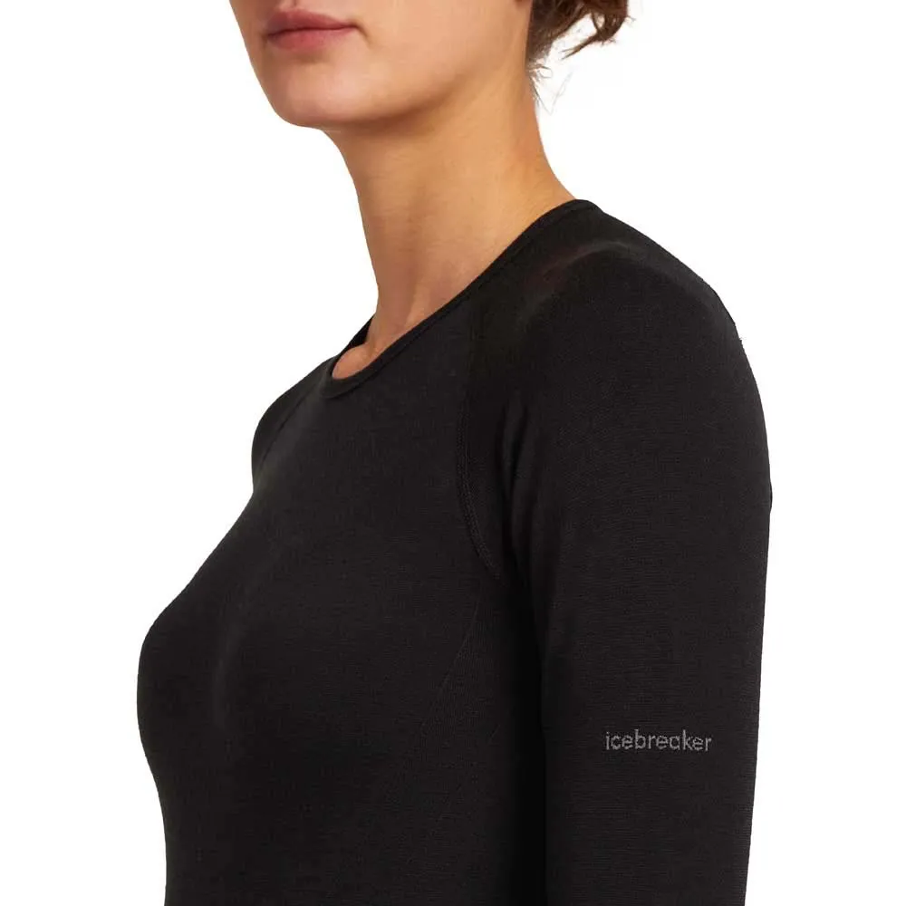 Купить Icebreaker 0a571g001/l Базовый слой с длинным рукавом Merino Blend 260 ZoneKnit™ Seamless Crewe Black 30x25x2 7ft.ru в интернет магазине Семь Футов