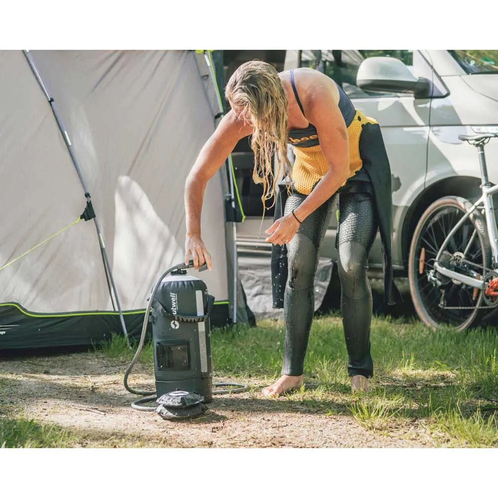 Купить Outwell 651276 душ с высоким давлением Seabreeze 12L Серый Black 7ft.ru в интернет магазине Семь Футов