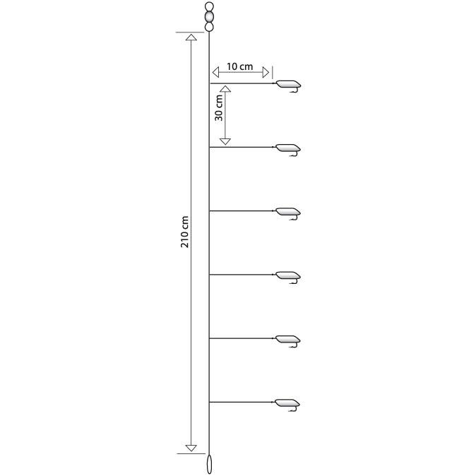 Купить Mustad 64931 Sabiki Rig T81 Многоцветный  Gold 10  7ft.ru в интернет магазине Семь Футов