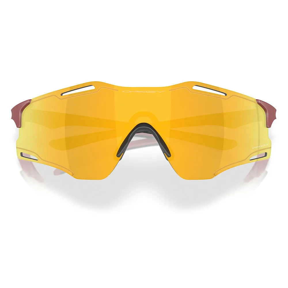 Купить Oakley OO9512-0339 Солнцезащитные очки Cybr zero Желтый Matte Iron Red Prizm 24K/CAT3 7ft.ru в интернет магазине Семь Футов