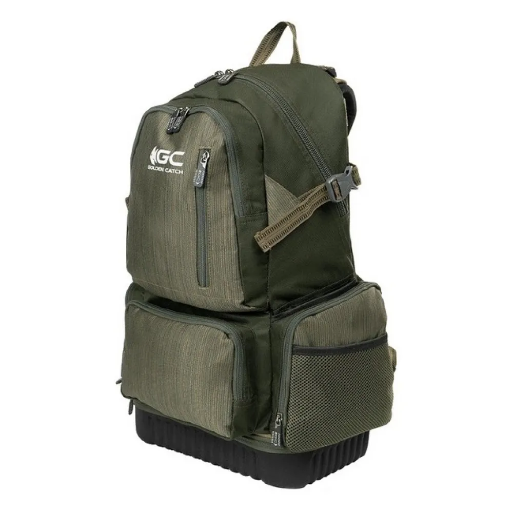 Купить Golden catch 7230001 Рюкзак Logo 50L Green 40x25x15 7ft.ru в интернет магазине Семь Футов