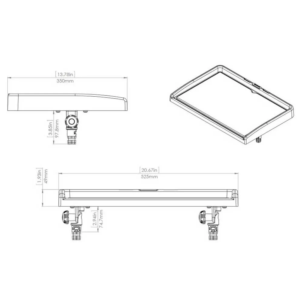 Купить Railblaza 02-4024-11-nd Опора для филейного стола II White 50x35x10 525 x 350 mm 7ft.ru в интернет магазине Семь Футов