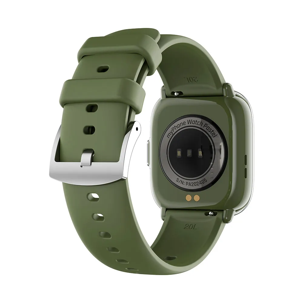 Купить Myphone sma002920 Смарт-часы Pastel Silver / Green 10x10x10 7ft.ru в интернет магазине Семь Футов