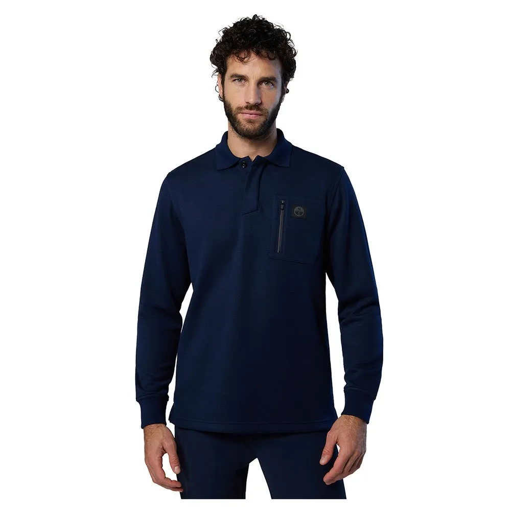 Купить North sails 692334-0802-XS Поло с длинным рукавомным рукавом Logo 692334 Голубой Navy Blue XS 7ft.ru в интернет магазине Семь Футов