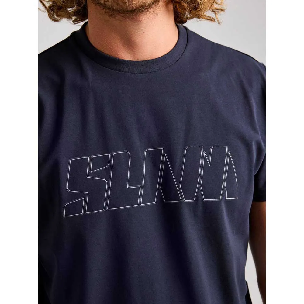 Купить Slam A112007S00-W13-XS Футболка с коротким рукавом Logo Dark Navy XS 7ft.ru в интернет магазине Семь Футов