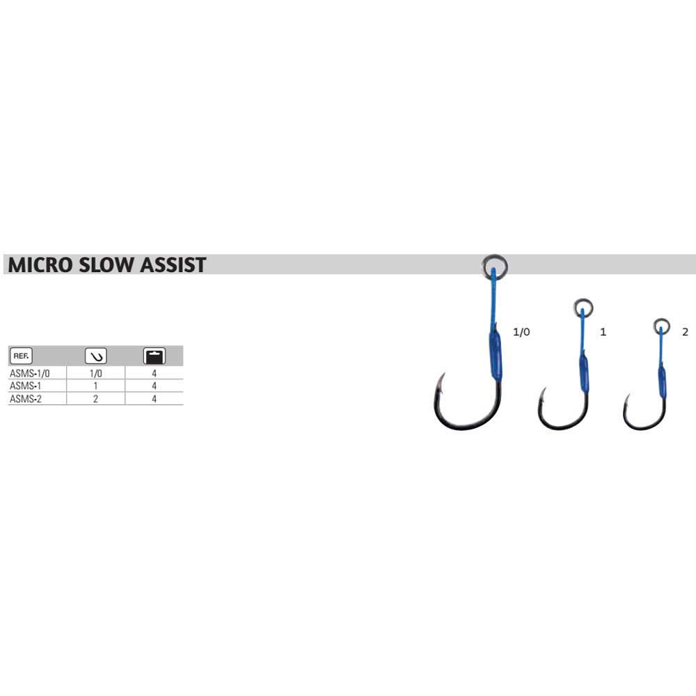 Купить Asari ASMS-1 Micro Slow вспомогательный крюк Blue 1 7ft.ru в интернет магазине Семь Футов