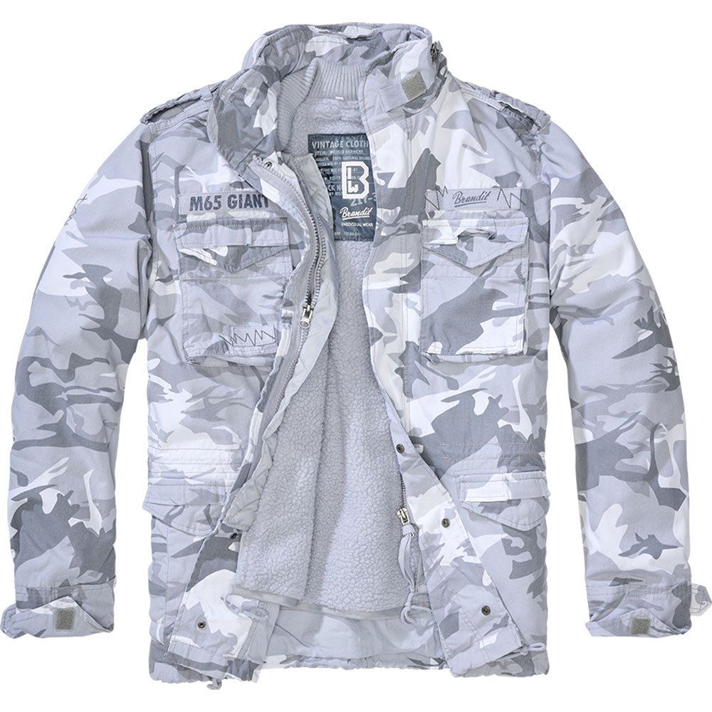 Купить Brandit 3101-280-S Куртка M65 Giant Серый  Blizzard Camo S 7ft.ru в интернет магазине Семь Футов