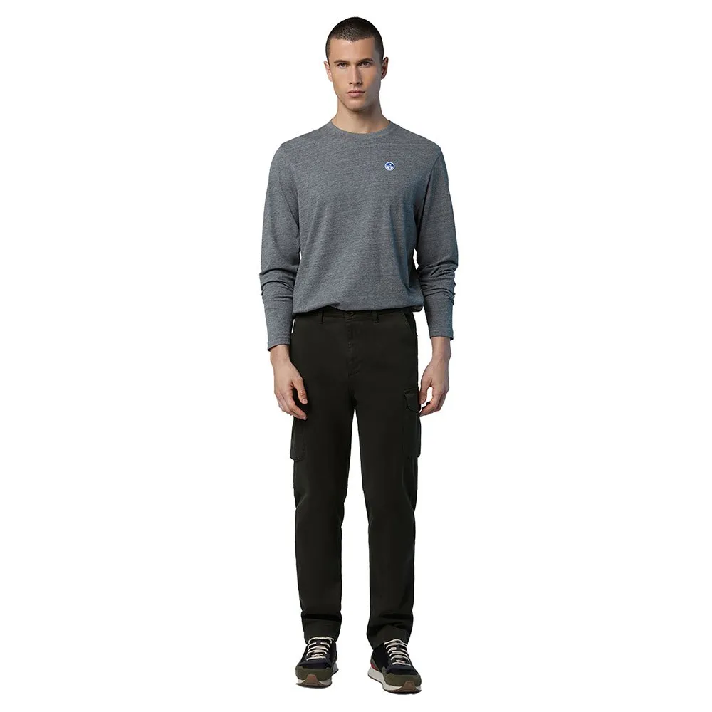 Купить North sails 692971-0928-XS Футболка с длинным рукавом Basic Bollo Серый Medium Grey Melange XS 7ft.ru в интернет магазине Семь Футов