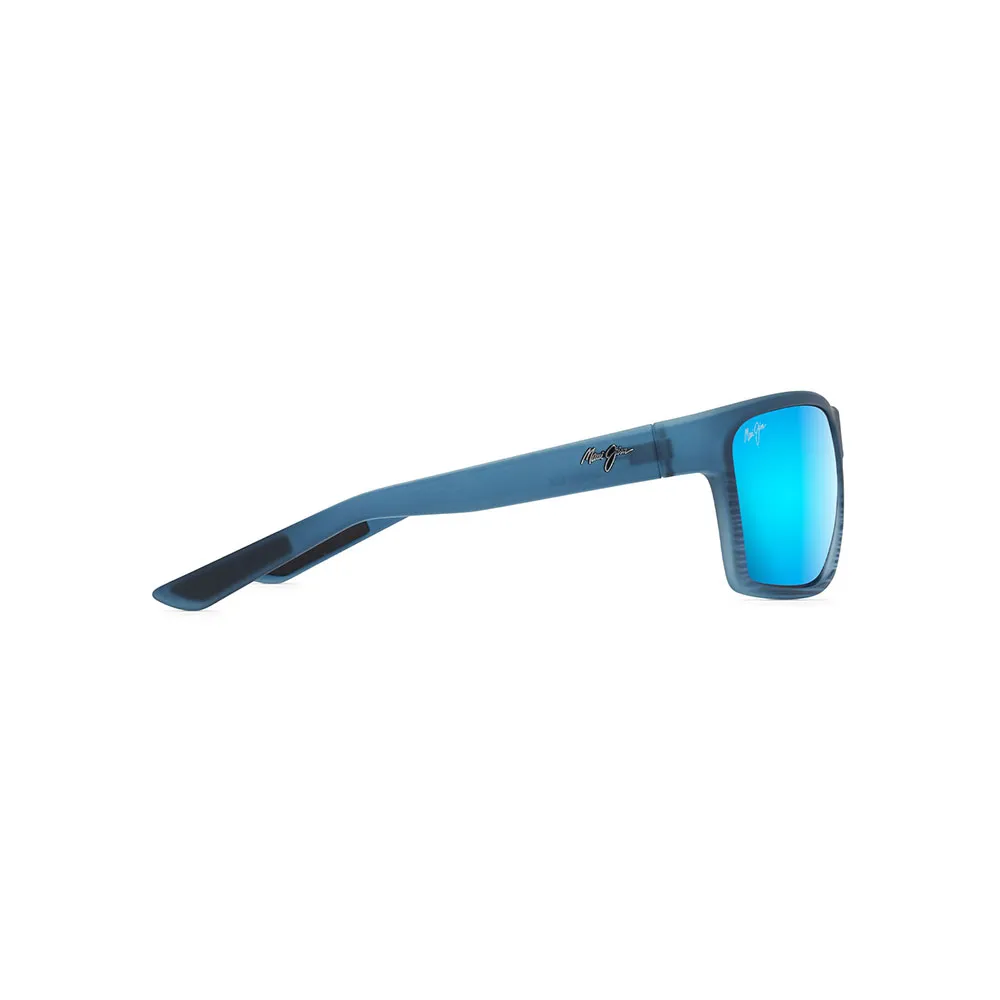 Купить Maui jim b839-03s-os поляризованные солнцезащитные очки Alenuihaha Blue Black Stripe 20x10x10 Blue Hawaii/CAT3 7ft.ru в интернет магазине Семь Футов