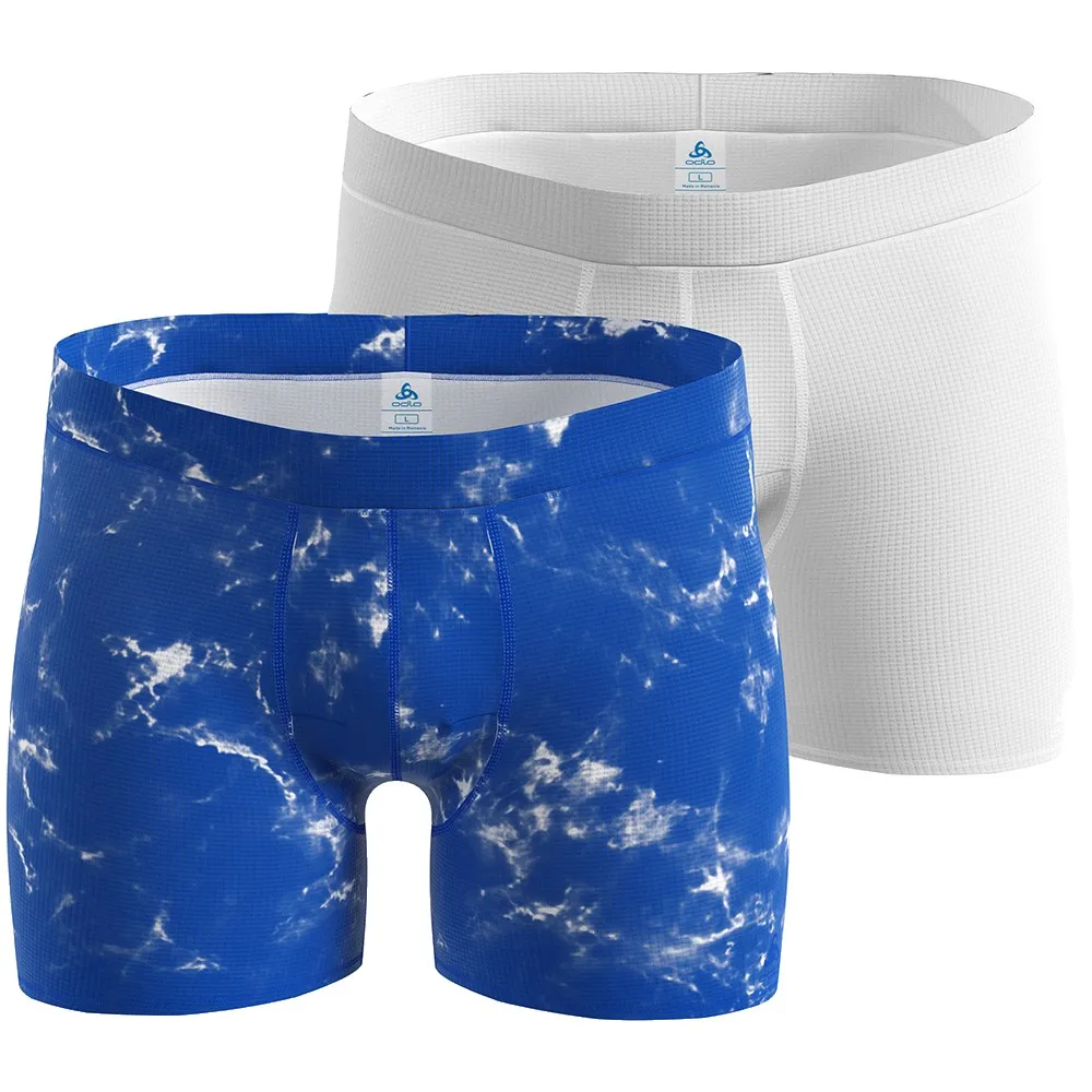 Купить Odlo 141592-72001-xl трусы-боксёры Active Light Graphic 2 Единицы Dazzling Blue / New White 20x10x5 7ft.ru в интернет магазине Семь Футов
