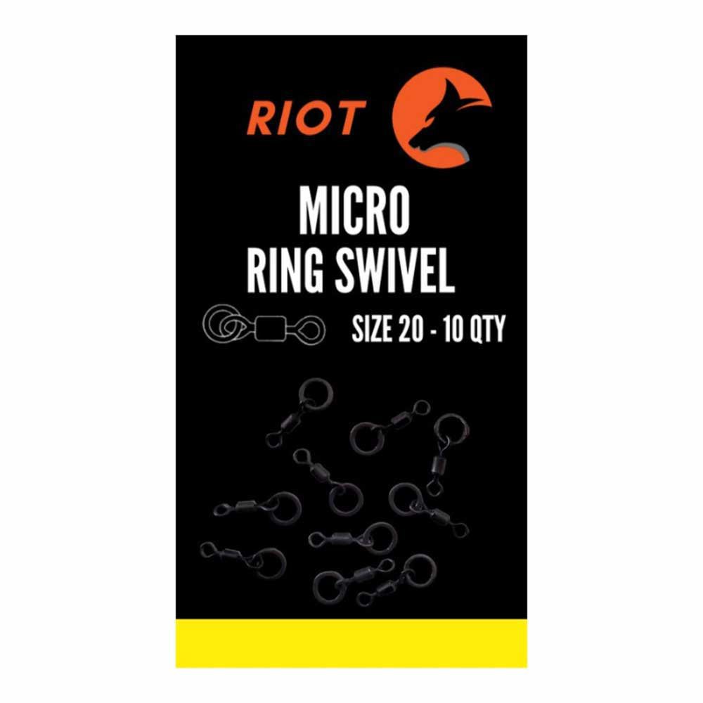 Купить Riot RTMRS20 Micro Вертлюги с кольцом  Black 20 7ft.ru в интернет магазине Семь Футов