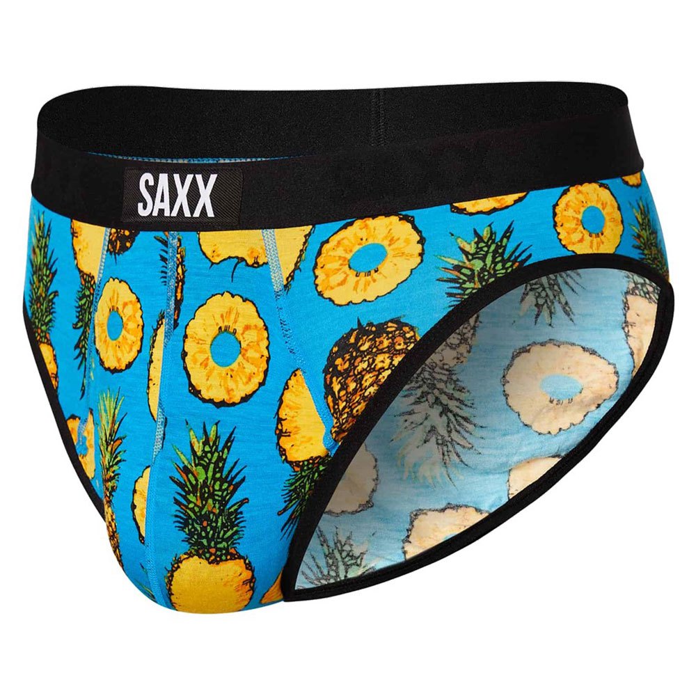 Купить SAXX Underwear SXBR30F.PPB.XS Слипы Ultra Fly Голубой  Polka Pineapple / Blue XS 7ft.ru в интернет магазине Семь Футов