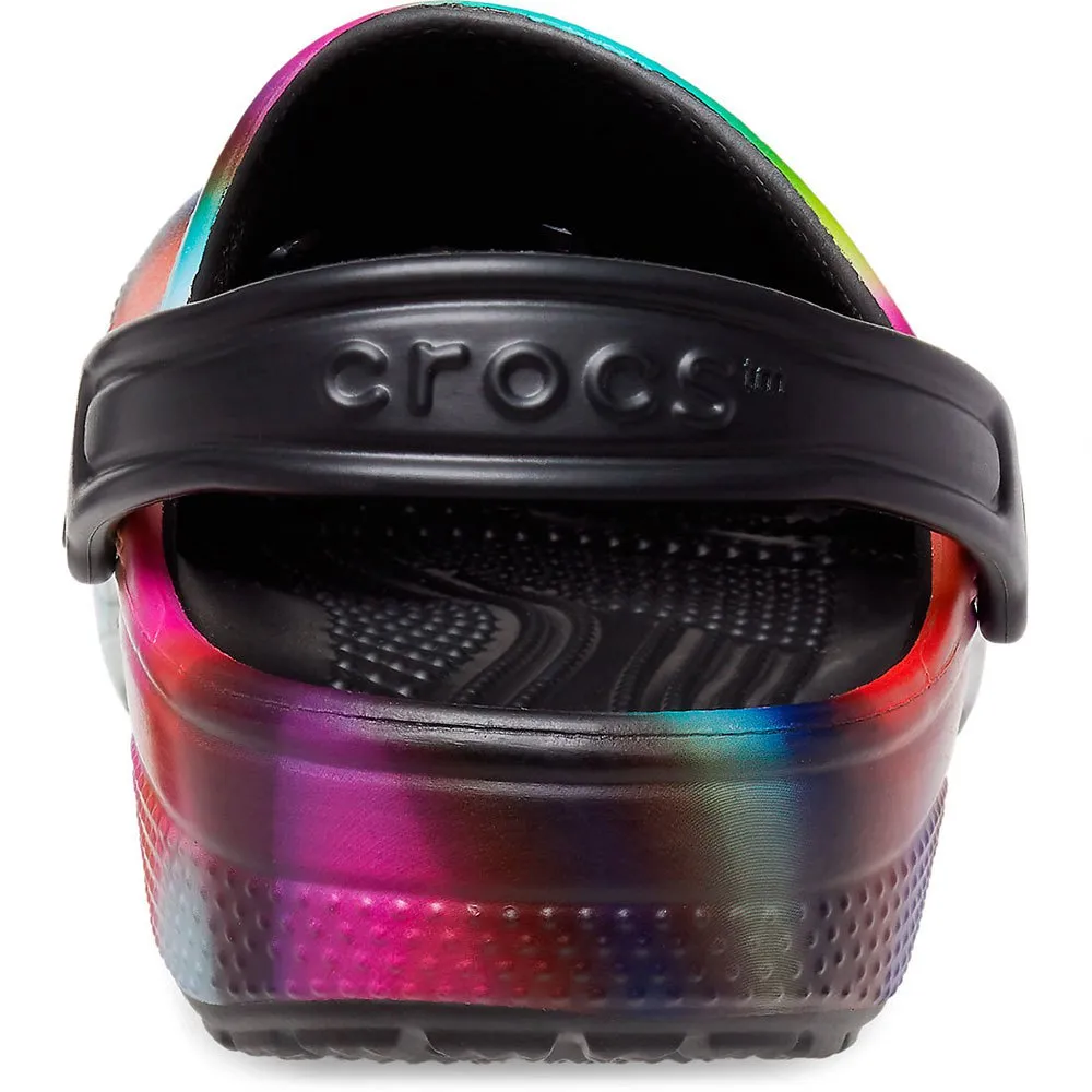 Купить Crocs 207587-0c4-c11 Деревянные башмаки Classic Solarized Black / Multi 35x25x15 EU 28 7ft.ru в интернет магазине Семь Футов