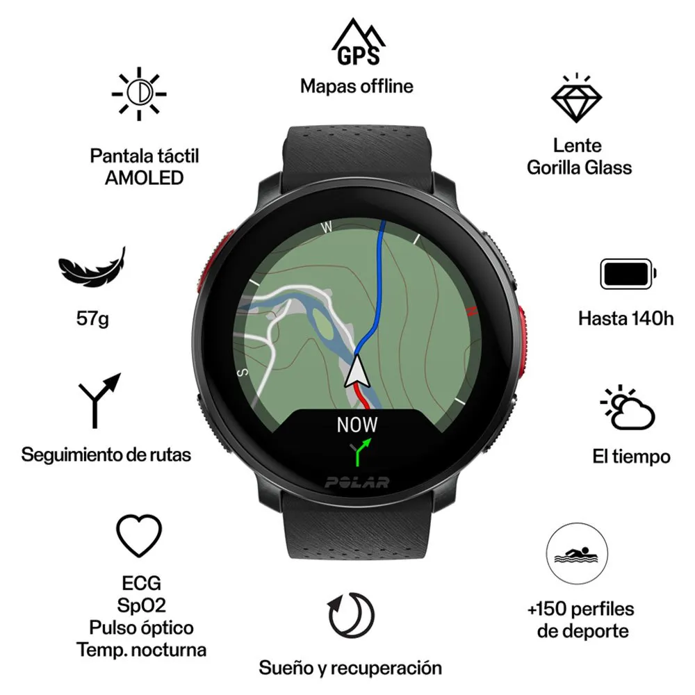 Купить Polar R-140957890-900108891 Часы Vantage V3 HR отремонтированы Серебристый Black S-L 7ft.ru в интернет магазине Семь Футов