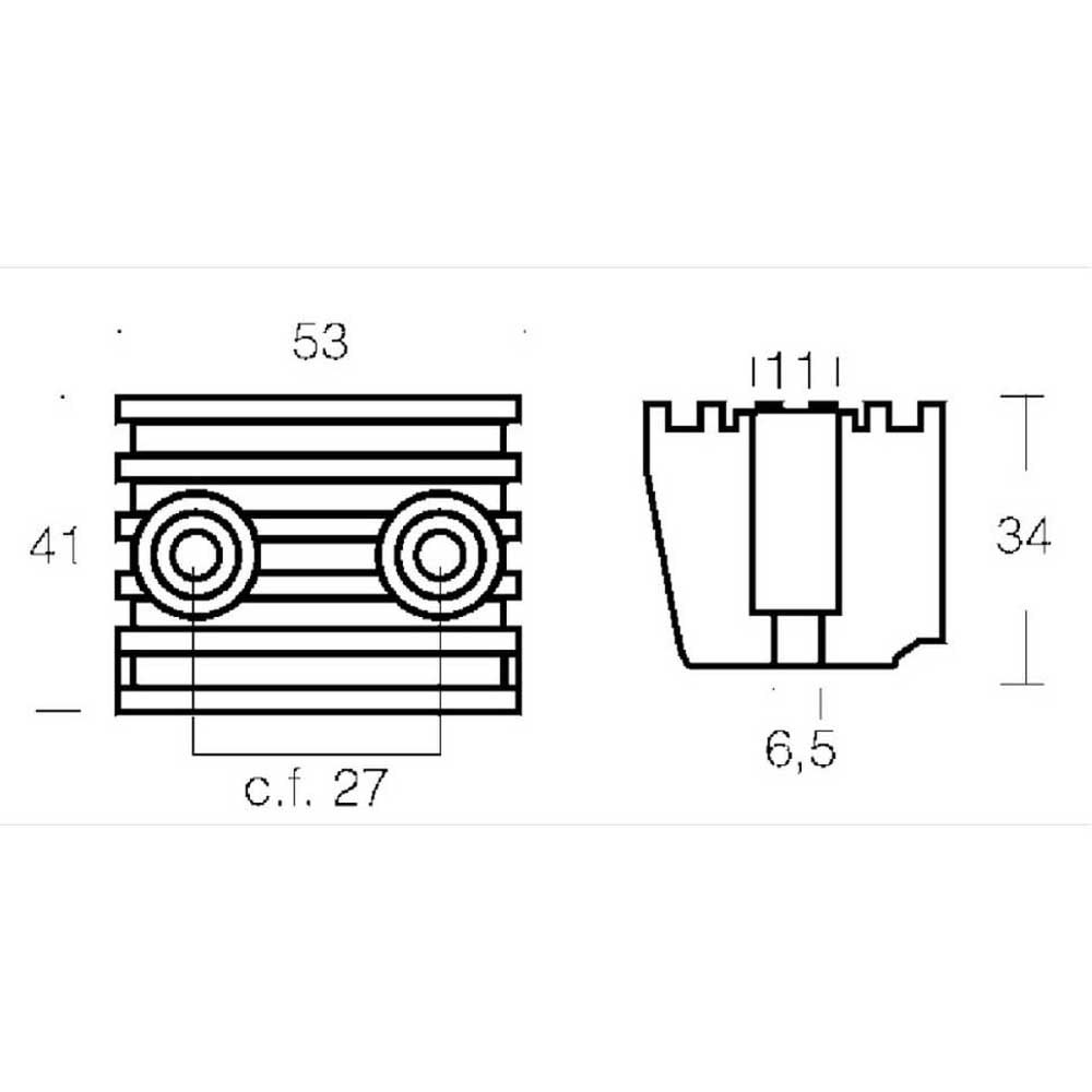 Купить Tecnoseal 2626529 DPX DP-SM SX-M Нога Цинк Кубический Анод  Silver 53 x 41 x 34 mm  7ft.ru в интернет магазине Семь Футов