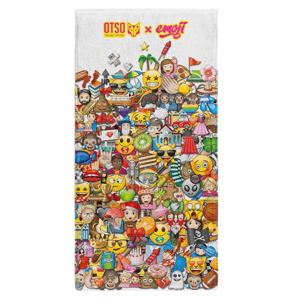 Купить Otso T15075-EMOJIWAVE-USZ Полотенце из микрофибры Emoji Wave Multicolour 7ft.ru в интернет магазине Семь Футов