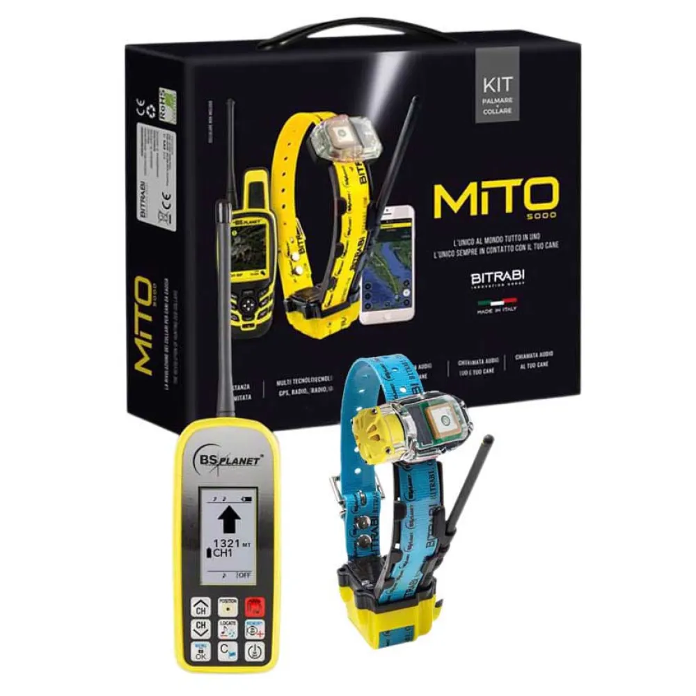 Купить Bitrabi BT-011 комплект ошейника для собаки Mito 5100 BS103 GPS Light Blue / Yellow  Hunt 7ft.ru в интернет магазине Семь Футов