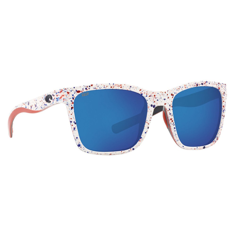 Купить Costa 06S9037-90372156 поляризованные солнцезащитные очки Panga Shiny White Firework Blue Mirror 580P/CAT3 7ft.ru в интернет магазине Семь Футов