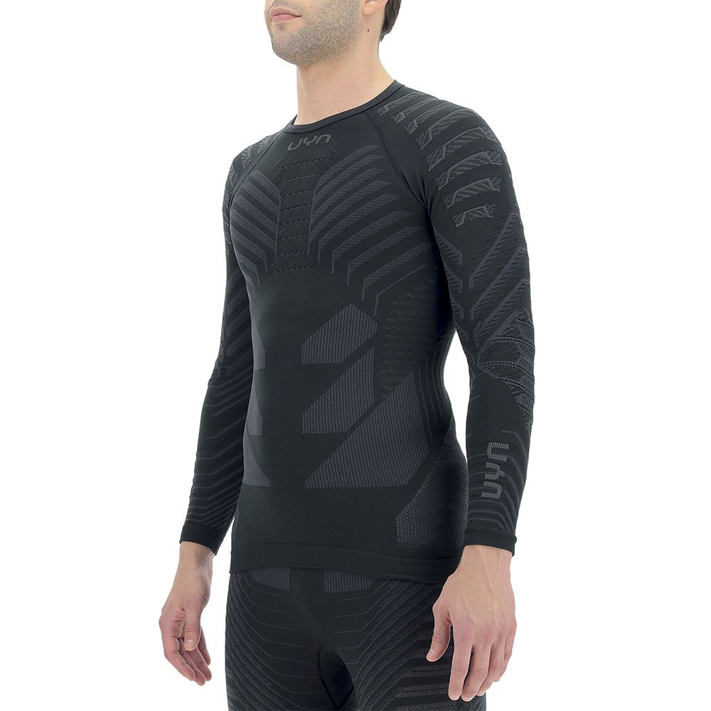 Купить UYN U100288-B014-L/XL Базовый слой с длинным рукавом Resilyon Round Neck Черный Black / Anthracite L / XL 7ft.ru в интернет магазине Семь Футов