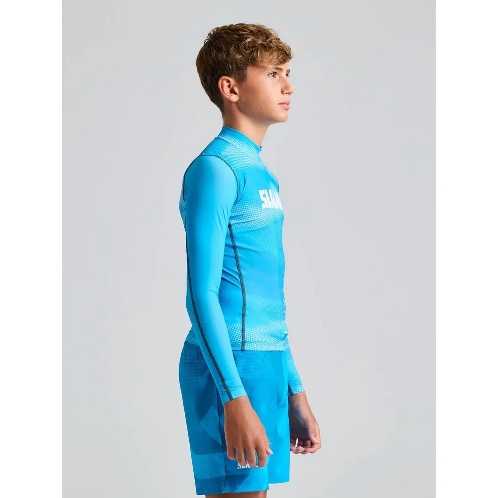 Купить Slam a319002s00-w74-152 Rash guard с длинным рукавом Foil Greek Blue 30x25x2 12 Years 7ft.ru в интернет магазине Семь Футов
