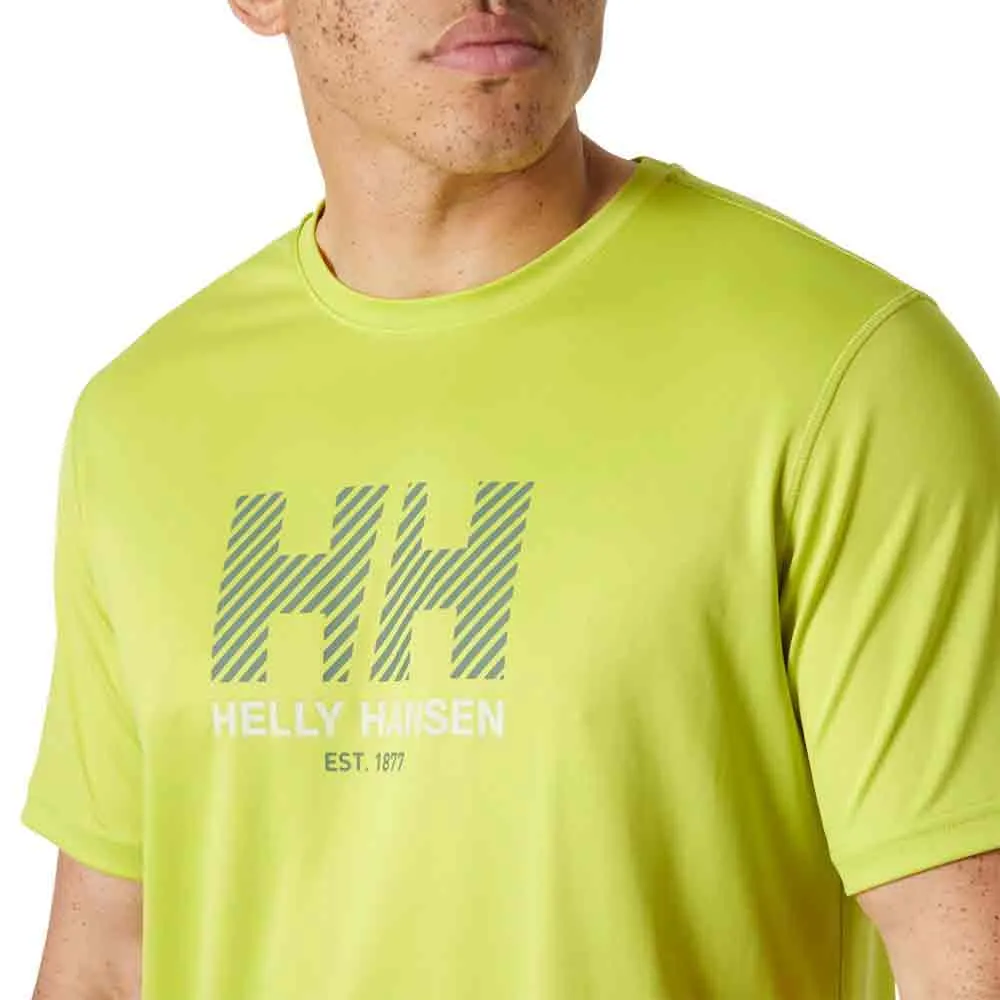 Купить Helly hansen 49574_410-M Базовый слой с коротким рукавом Tech Graphic 2.0 Cyber Lime M 7ft.ru в интернет магазине Семь Футов