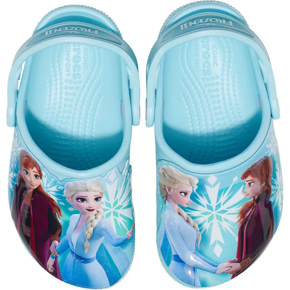 Купить Crocs 206804-4o9-c9 Деревянные башмаки Fun Lab Disney Frozen II Ice Blue 35x25x15 EU 25 7ft.ru в интернет магазине Семь Футов