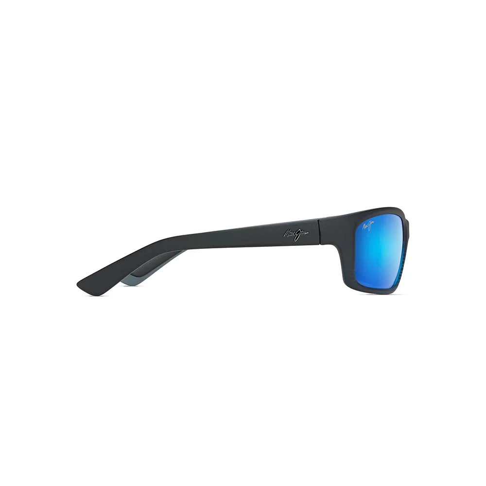Купить Maui jim b766-08c-os поляризованные солнцезащитные очки Kanaio Coast Matte Translucent Blue / Black Stripe 20x10x10 Blue Hawaii/CAT3 7ft.ru в интернет магазине Семь Футов