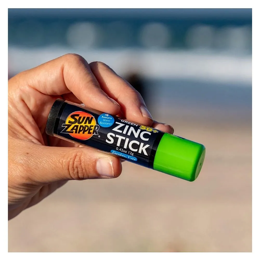 Купить Sun zapper szstick-verd-os Солнцезащитный стик SPF 50+ 12 g Green 15x10x10 7ft.ru в интернет магазине Семь Футов