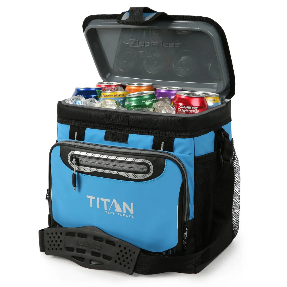 Купить Titan TI0010003267 Мягкий переносной кулер 16 Can Zipperless Hardbody 9L Blue 7ft.ru в интернет магазине Семь Футов