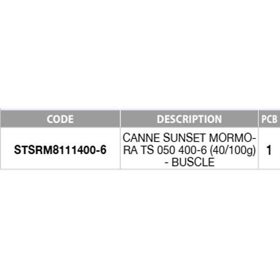 Купить Sunset STSRM8111400-6 Mormora TS 050 Телескопическая удочка для серфинга Black 4.00 m 7ft.ru в интернет магазине Семь Футов