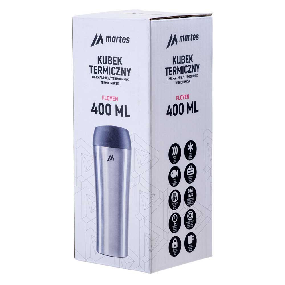 Купить Martes 92658-SILVER BL- Floyen 420ml Кружка Thermo Серебристый Silver / Black 7ft.ru в интернет магазине Семь Футов