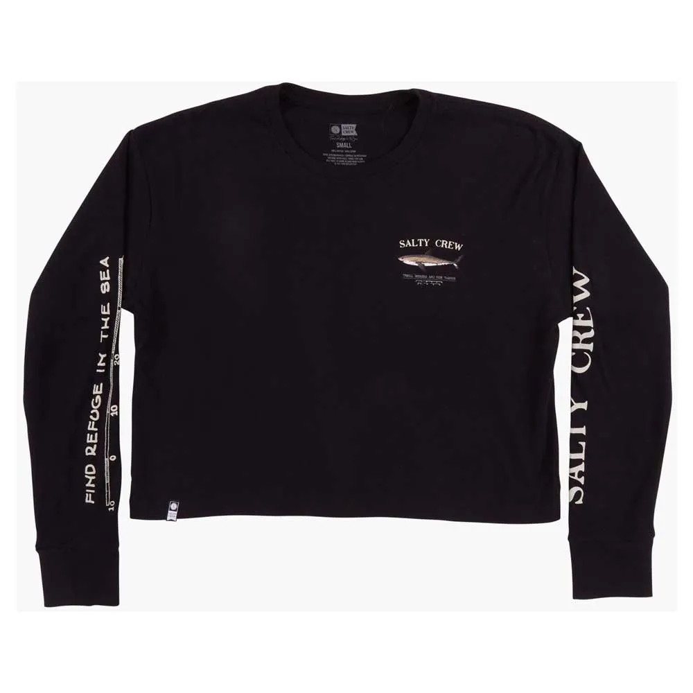 Купить Salty crew 20135312w-blk-l Футболка с длинным рукавом Bruce crop Black 30x25x2 7ft.ru в интернет магазине Семь Футов