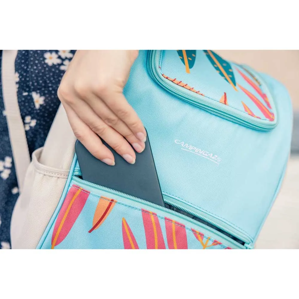Купить Campingaz 2227041 Мягкий переносной кулер Ethnic-9L Backpack Light Grey / Turquoise 24x7x39 7ft.ru в интернет магазине Семь Футов