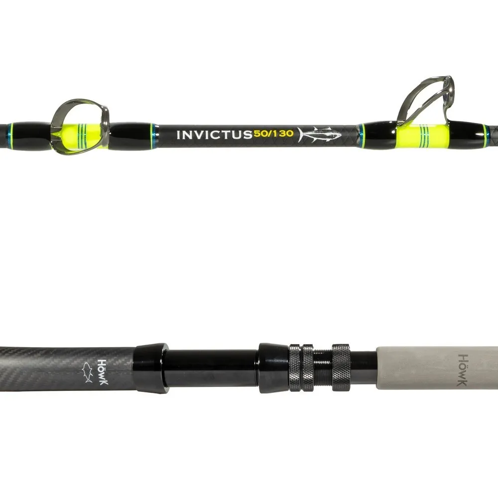 Купить Höwk HKI50130CH Удилище для троллинга Invictus Curved Серебристый Black / Yellow 1.75 m 7ft.ru в интернет магазине Семь Футов