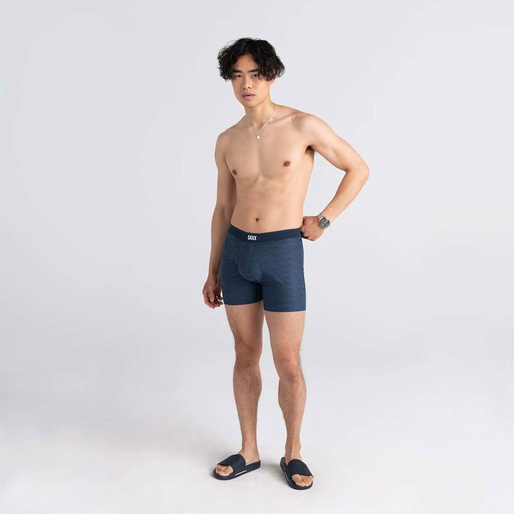 Купить SAXX Underwear SXBB09F.DDH.XS Боксёр Hot Fly Голубой  Dark Denim Heather XS 7ft.ru в интернет магазине Семь Футов