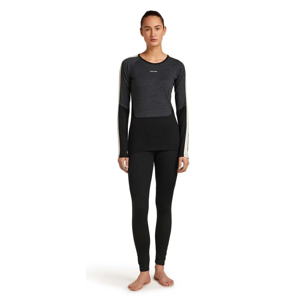 Купить Icebreaker 0a57e30ji/xs Базовый слой с длинным рукавом Merino 200 Oasis+ Crewe Black / Jet Heather / Undyed / Cb 30x25x2 7ft.ru в интернет магазине Семь Футов