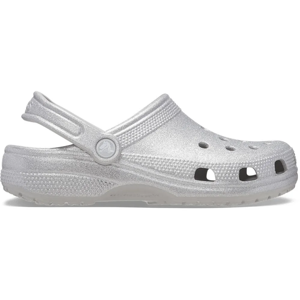 Купить Crocs 205942-0ic-m4/w6 Деревянные башмаки Classic Glitter Silver Glitter 35x25x15 EU 36 7ft.ru в интернет магазине Семь Футов