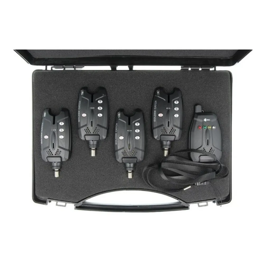 Купить Golden catch 6534755 сигнализация укуса Set SN65 4+1 Black 25x20x15 7ft.ru в интернет магазине Семь Футов